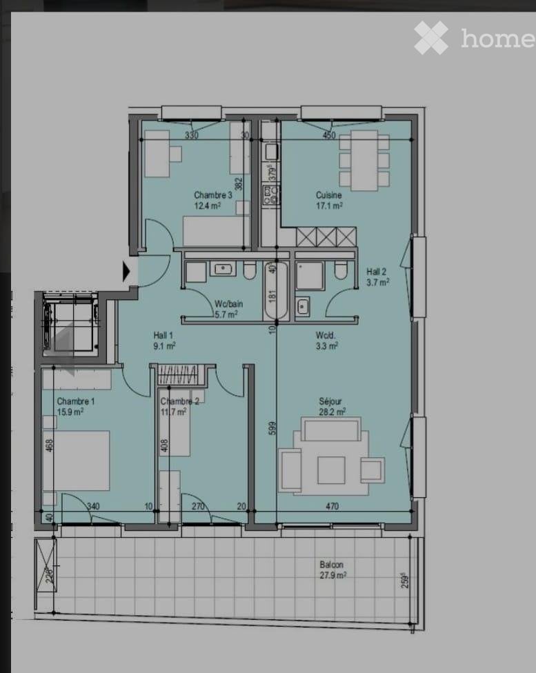 4 ½ rooms apartment