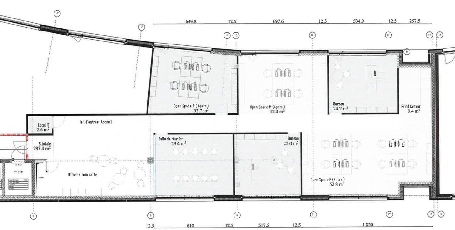 ufficio di 337m²