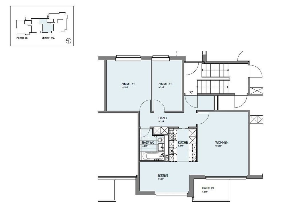Appartamento di 2 ½ locali, foto 6 di 6