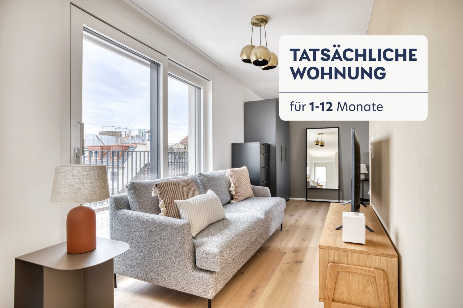 appartamento arredato con 2 ½ locali, foto 1 di 10