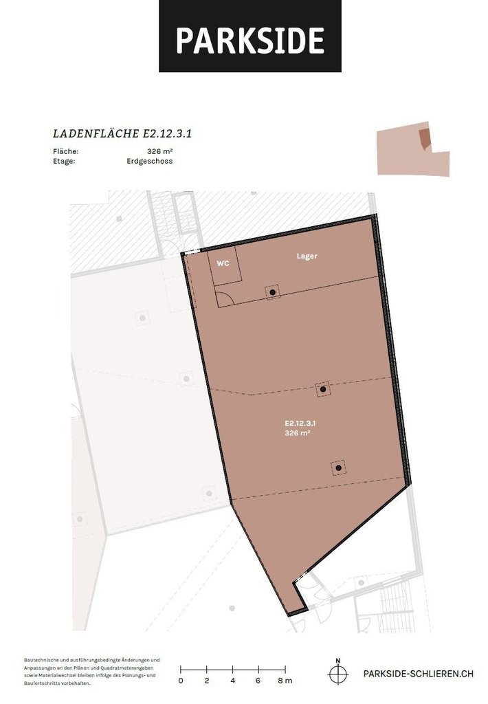 negozio di 326m²