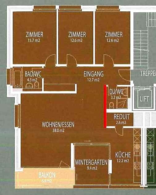4 ½ rooms apartment