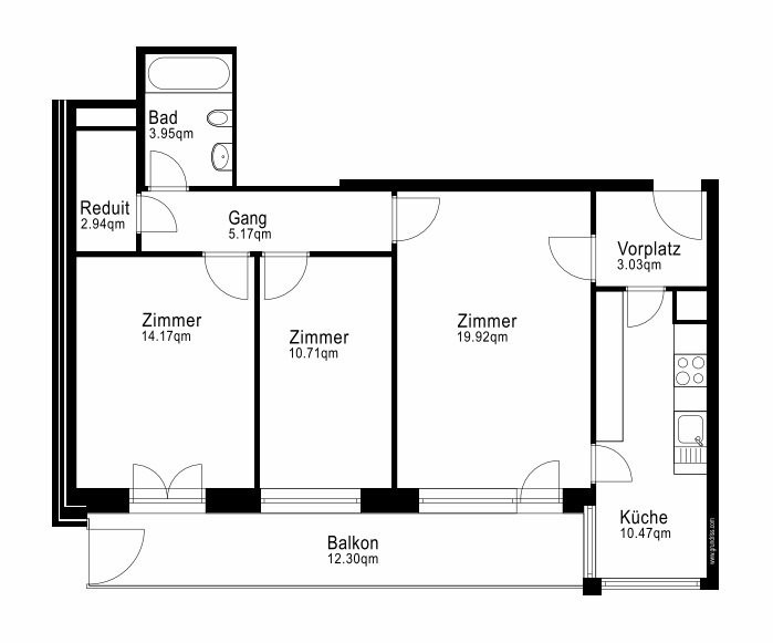 Appartamento di 3 ½ locali, foto 7 di 7