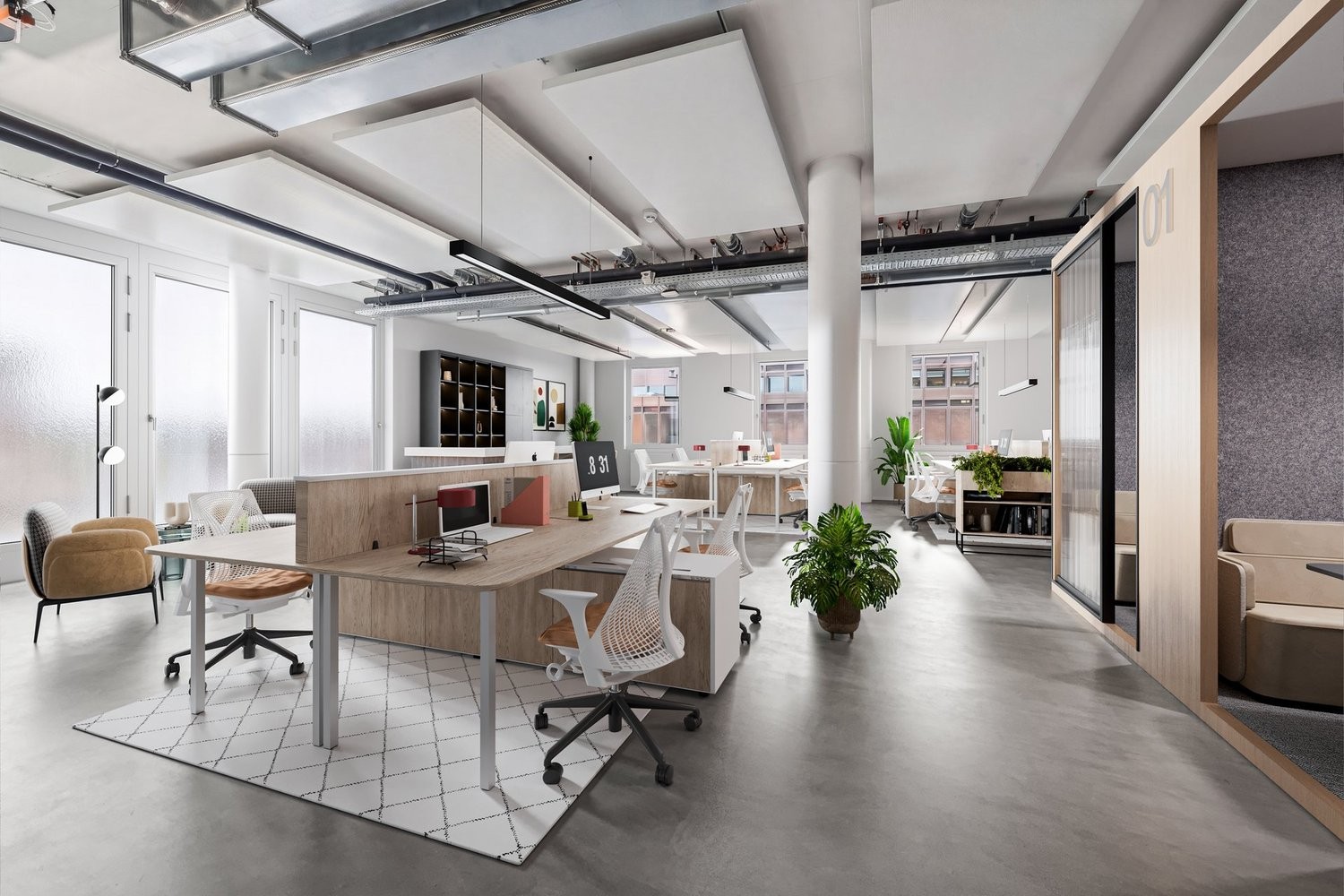 308m² office