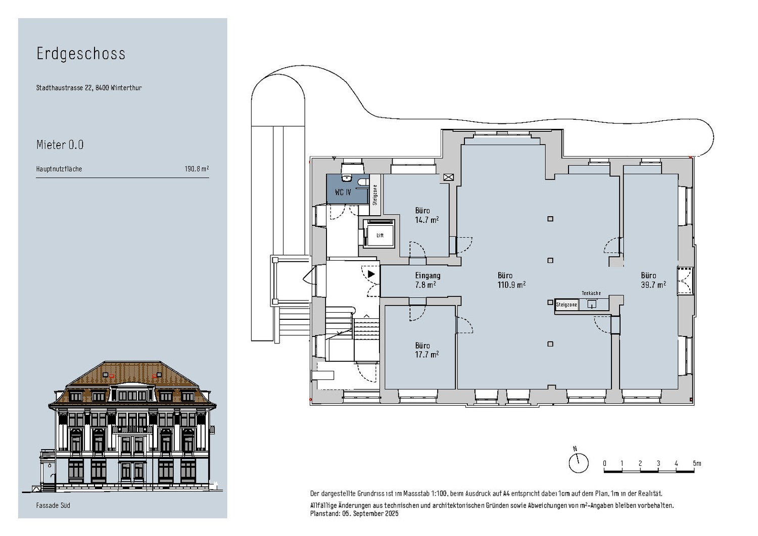 ufficio di 190m²