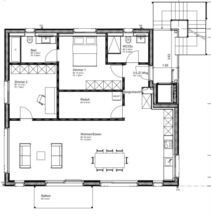 Appartamento di 2 ½ locali, foto 3 di 7