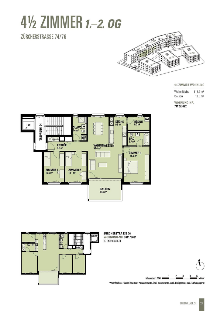 Appartamento di 4 ½ locali, foto 8 di 9