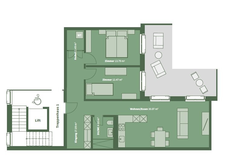 appartamento di 2 ½ locali, foto 10 di 10