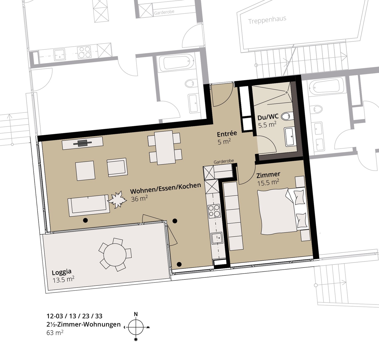 Appartamento di 2 ½ locali