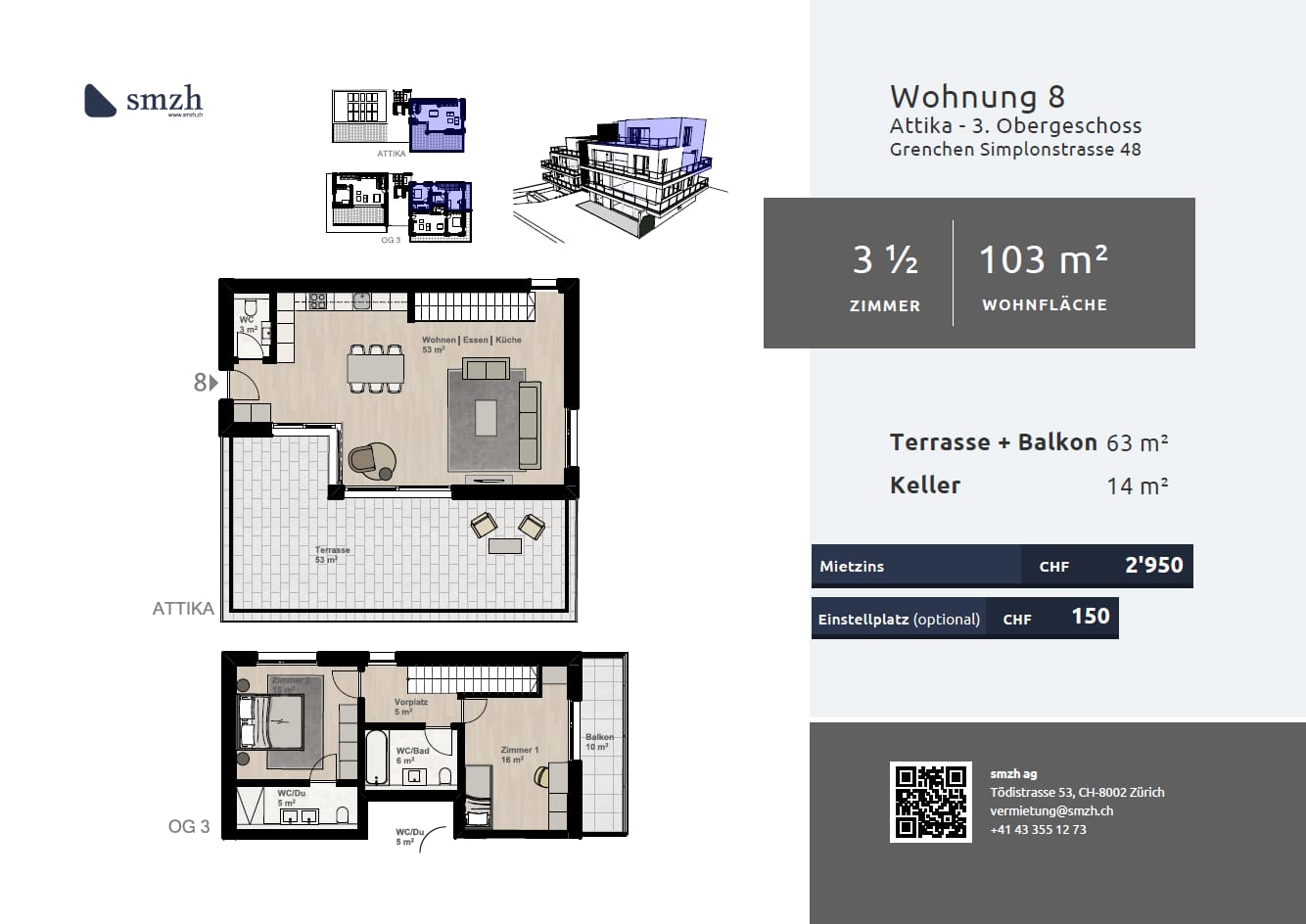 3 ½ locali duplex, foto 2 di 10
