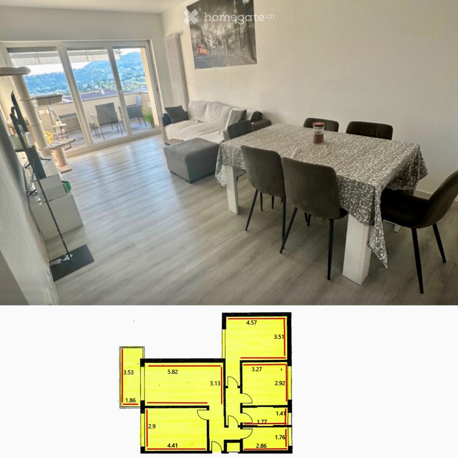 4 rooms apartment
