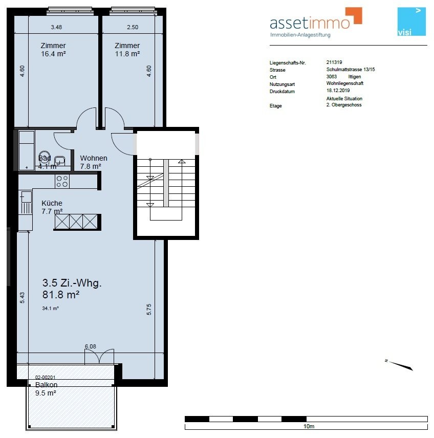 Appartamento di 3 ½ locali