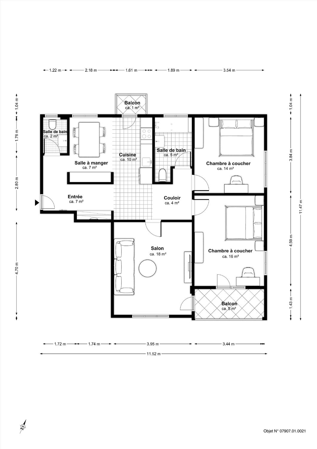 Appartamento di 3 ½ locali, foto 9 di 9