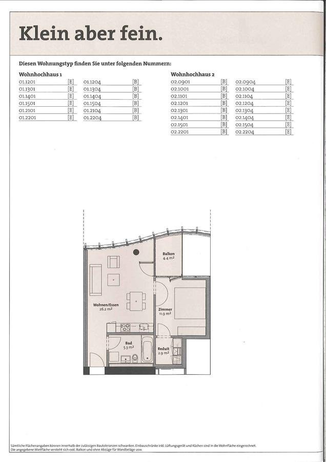Appartamento di 2 ½ locali