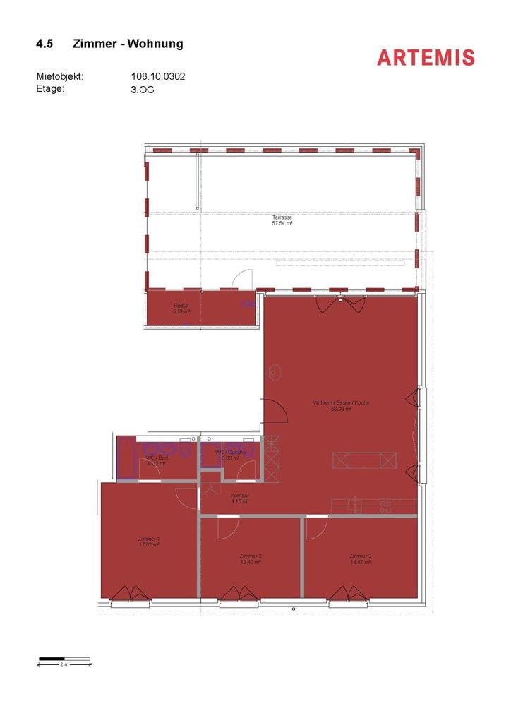 Appartamento mansardato di 3 ½ locali, foto 4 di 5