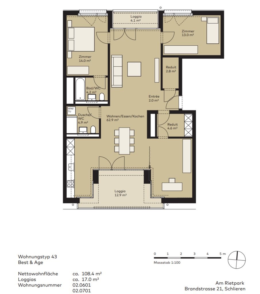 3 ½ rooms apartment