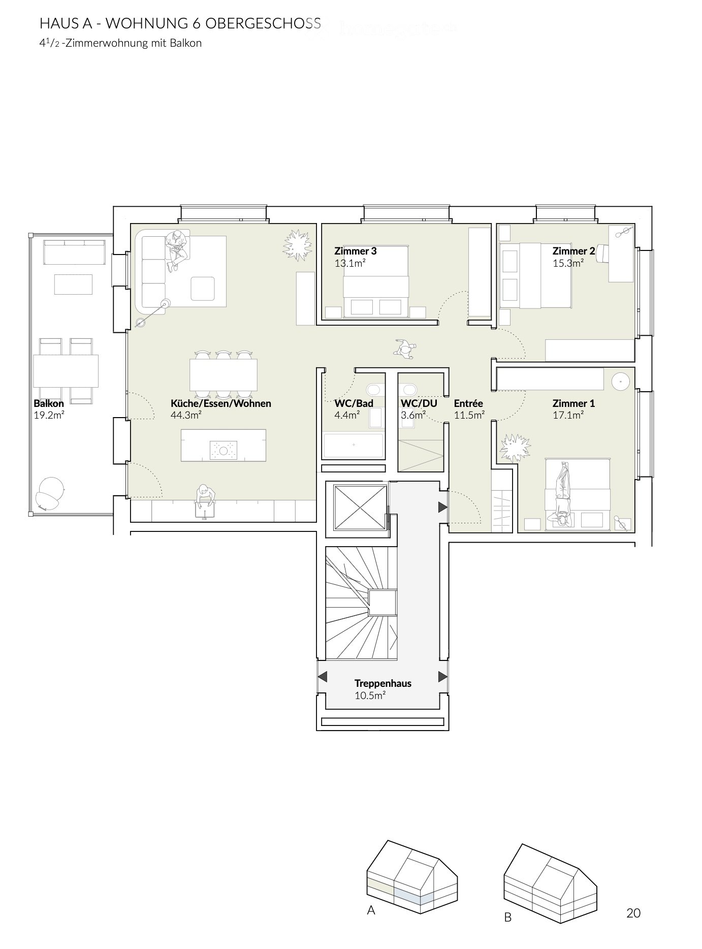 Appartamento di 4 ½ locali, foto 1 di 2