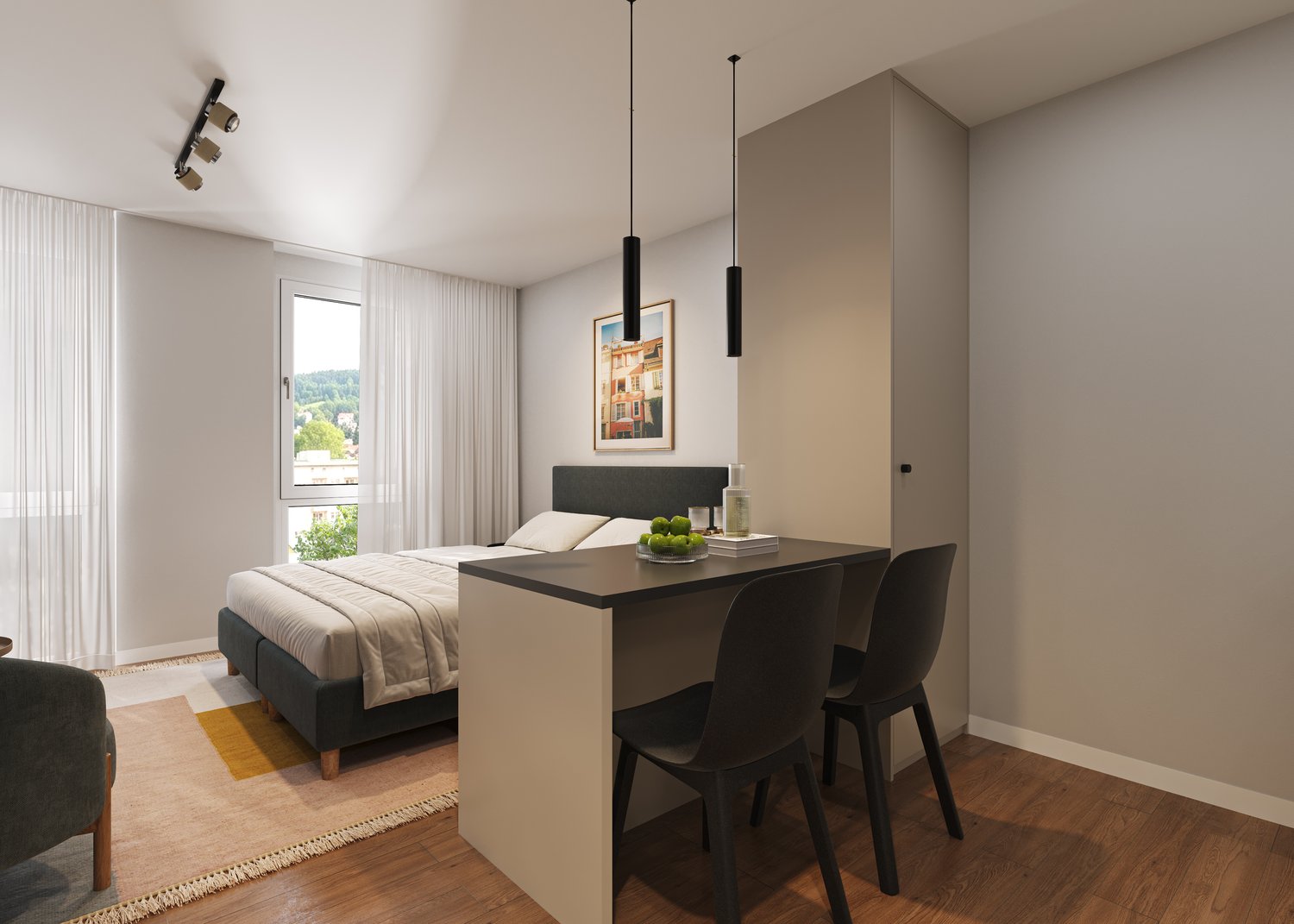 Appartamento arredato di 2 ½ locali, foto 2 di 9