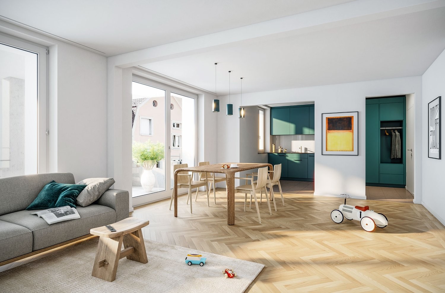 Appartamento di 3 ½ locali, foto 2 di 4