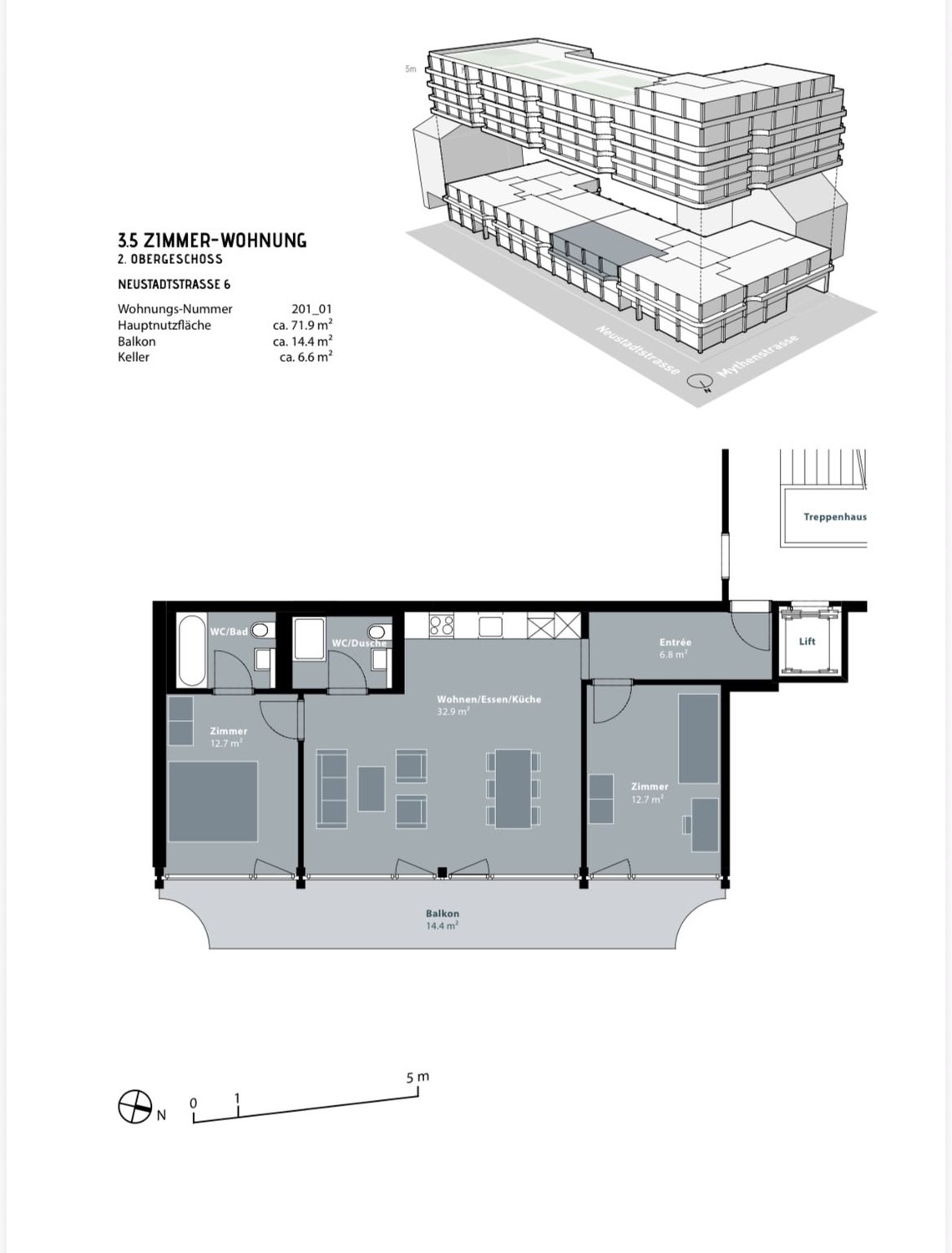Appartamento di 3 ½ locali, foto 5 di 5