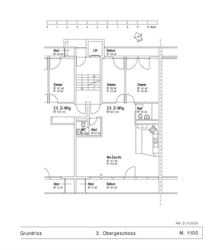 Appartamento di 3 ½ locali