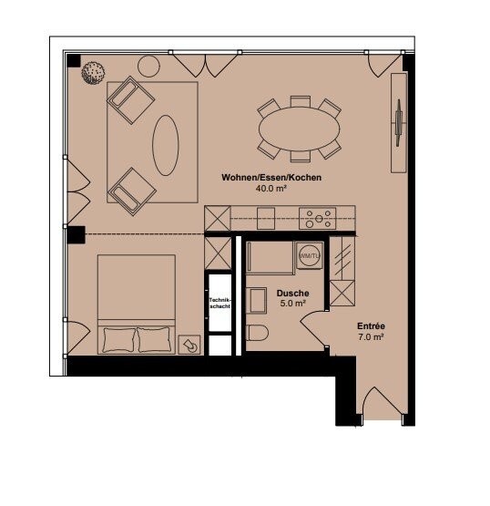 loft di 1 ½ locali