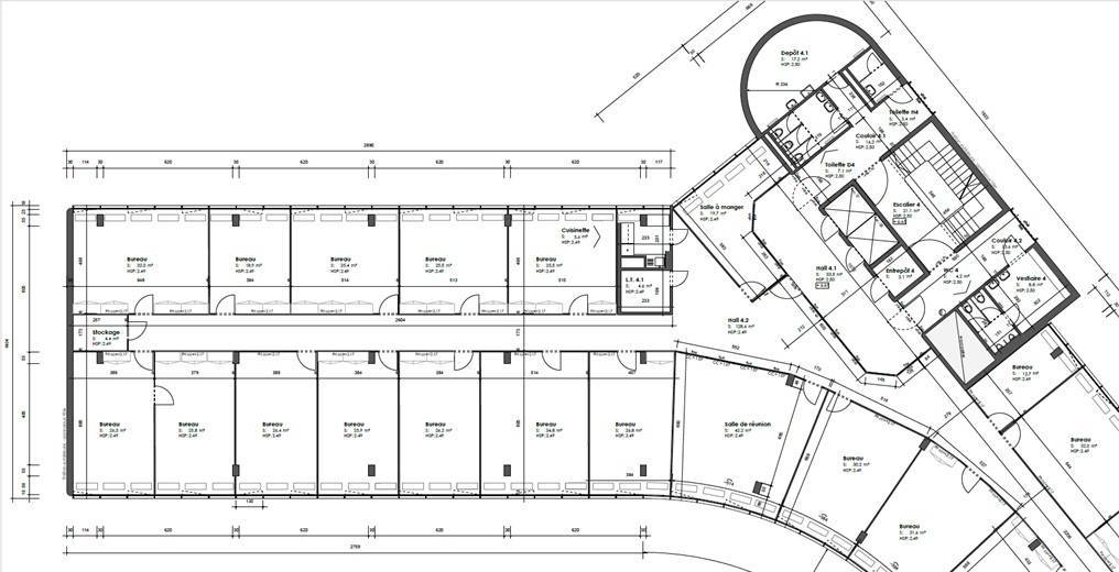 ufficio di 13m²
