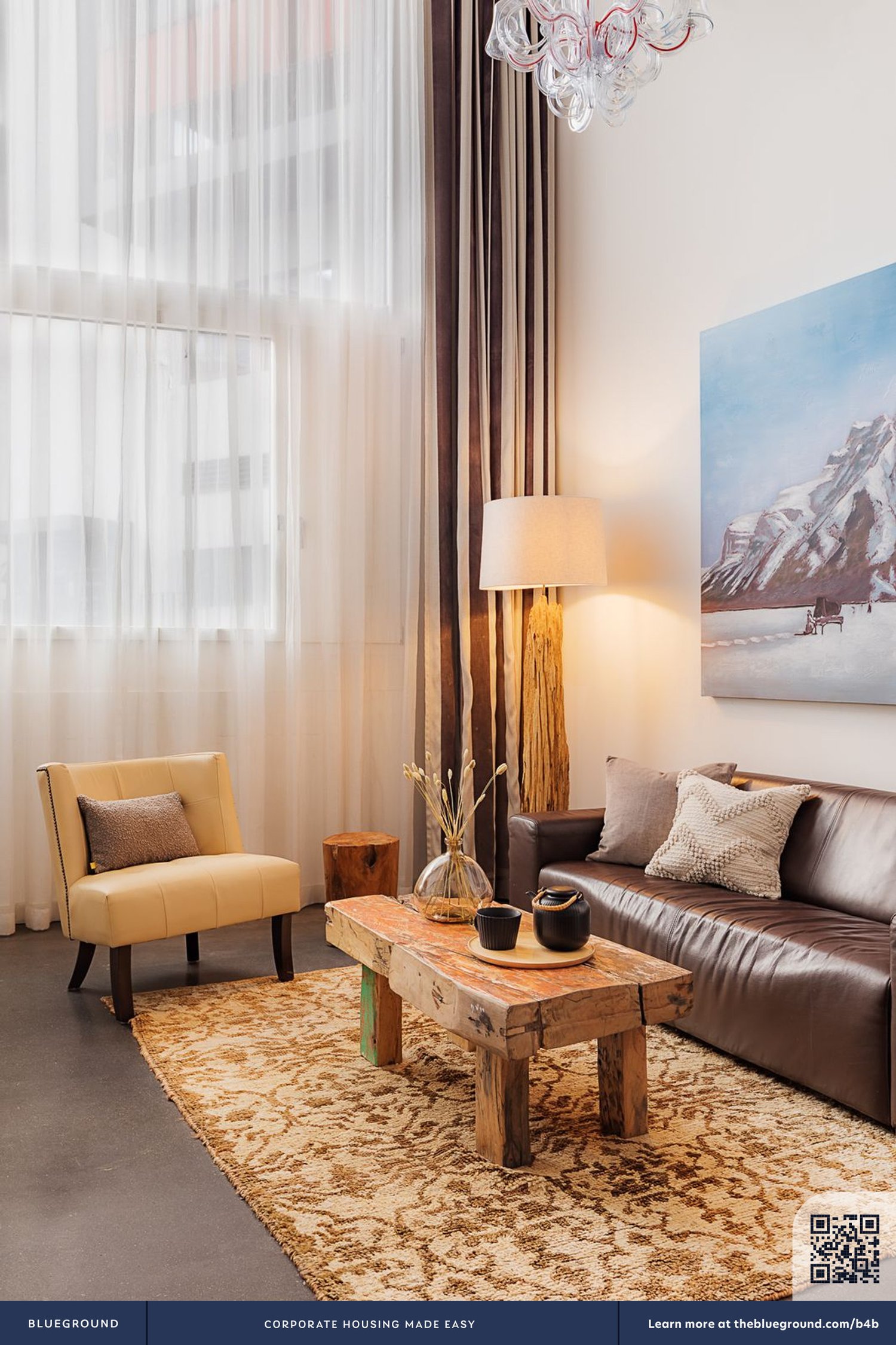 2 rooms furnished flat