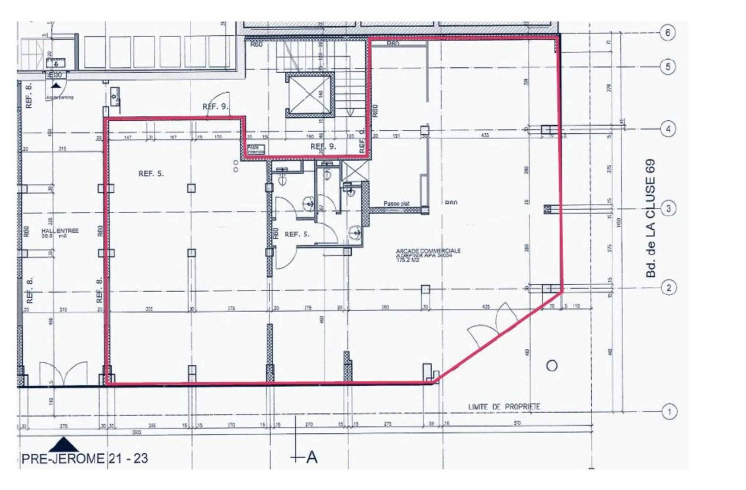 177m² arcade