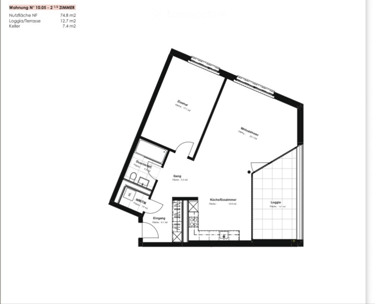 Appartamento di 2 locali