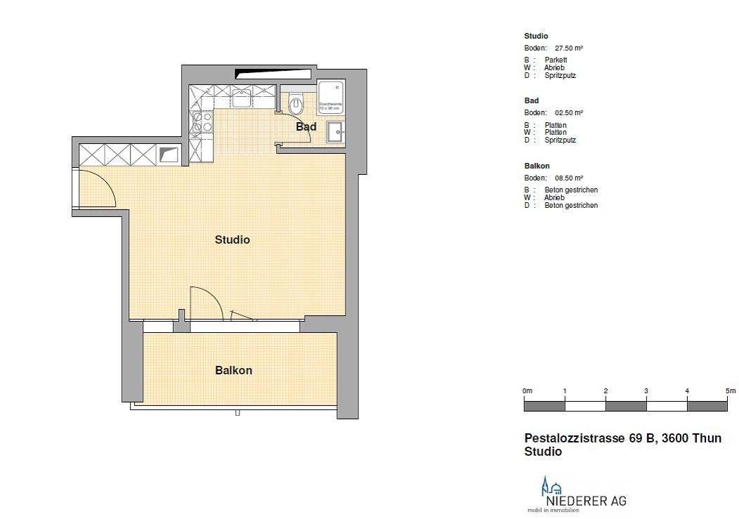 Appartement de 1 pièce