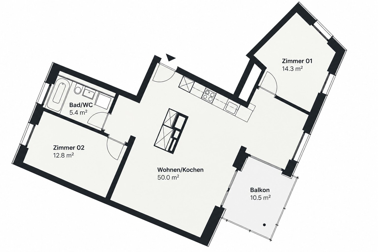 Appartamento di 3 ½ locali