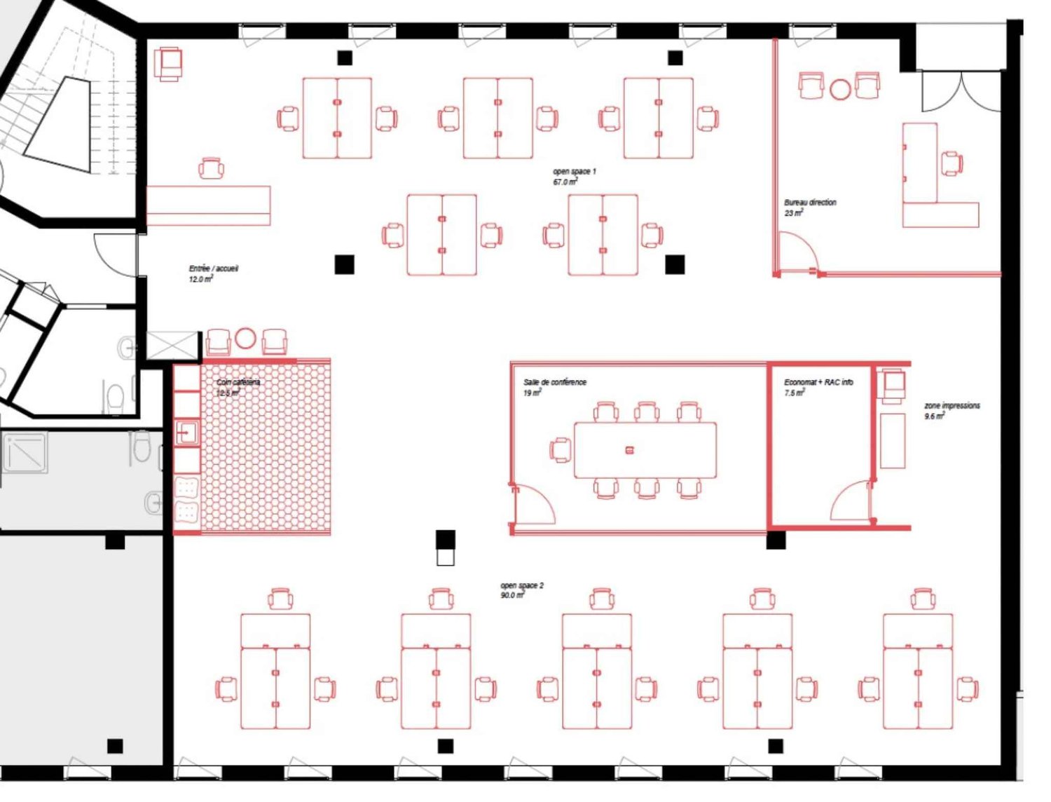 ufficio di 280m², foto 4 di 10