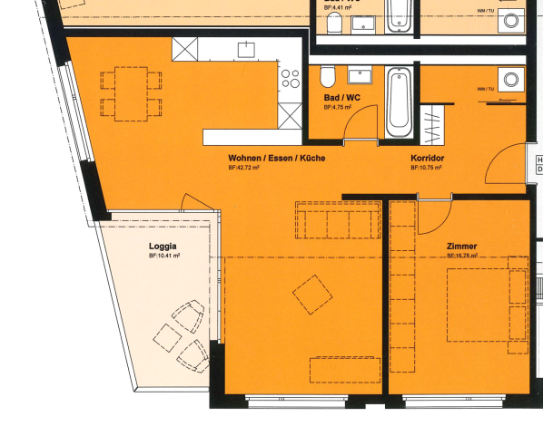Appartamento di 1 ½ locali, foto 4 di 5