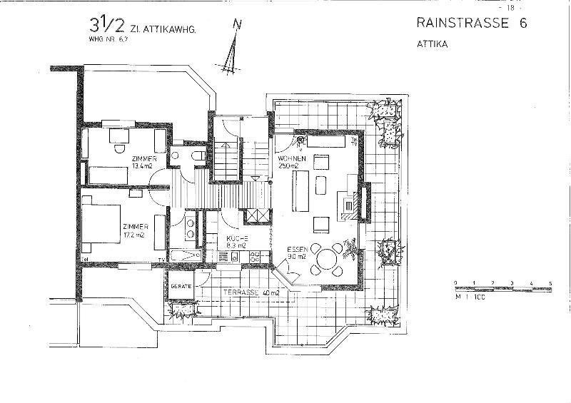 appartamento mansardato di 3 ½ locali