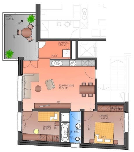 Appartamento di 1 ½ locali, foto 5 di 5
