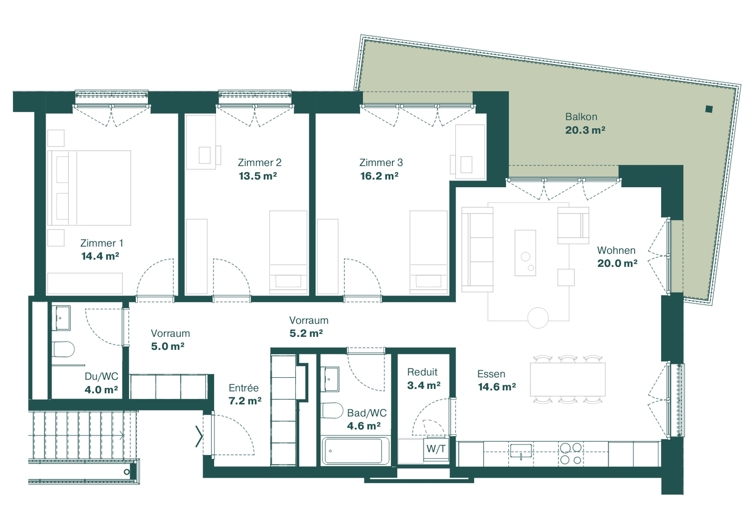 Appartamento di 4 ½ locali, foto 1 di 7