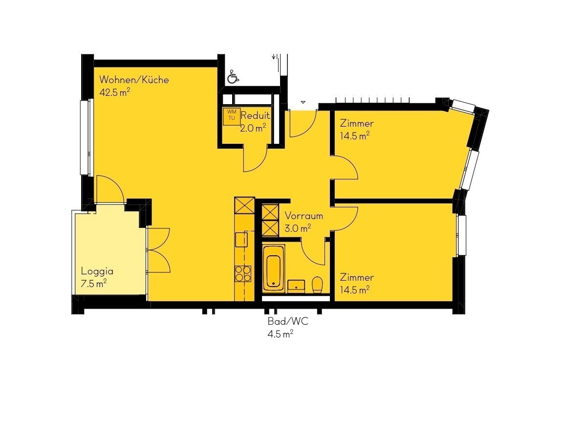 Appartamento di 3 ½ locali, foto 1 di 7