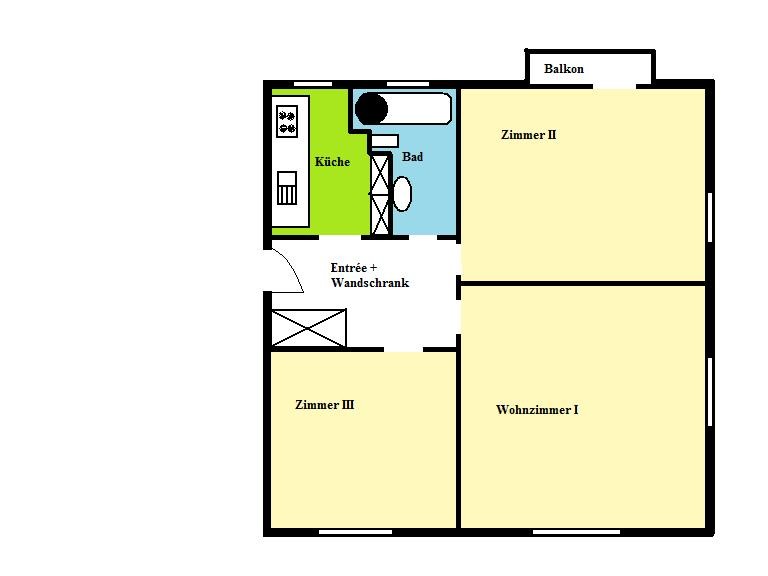 3 rooms apartment