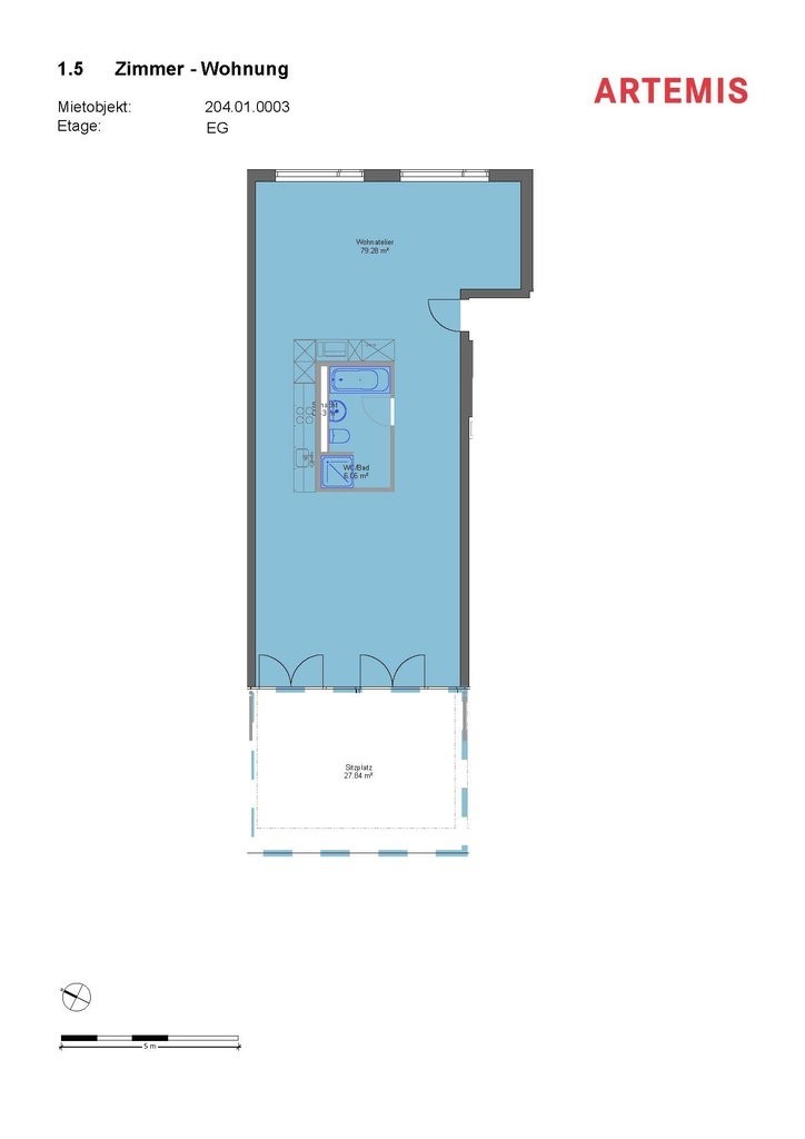 85m² commercial