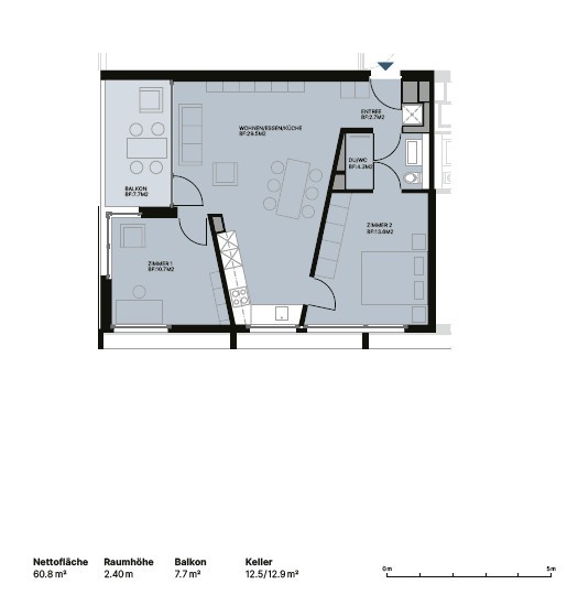 Appartamento di 3 ½ locali