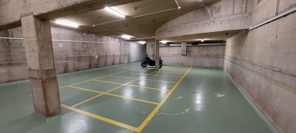 Covered bike parking