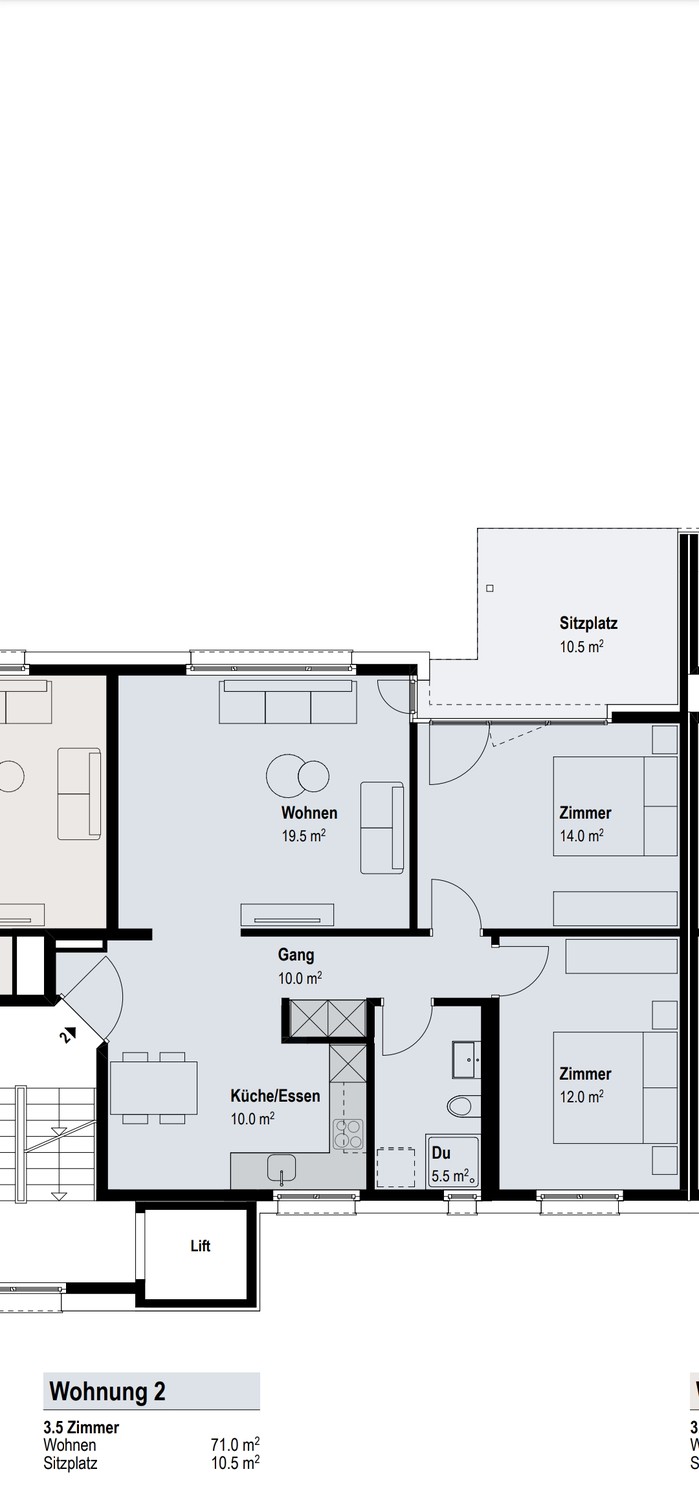 Appartamento di 3 ½ locali, foto 7 di 7