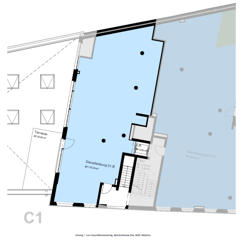 170m² office