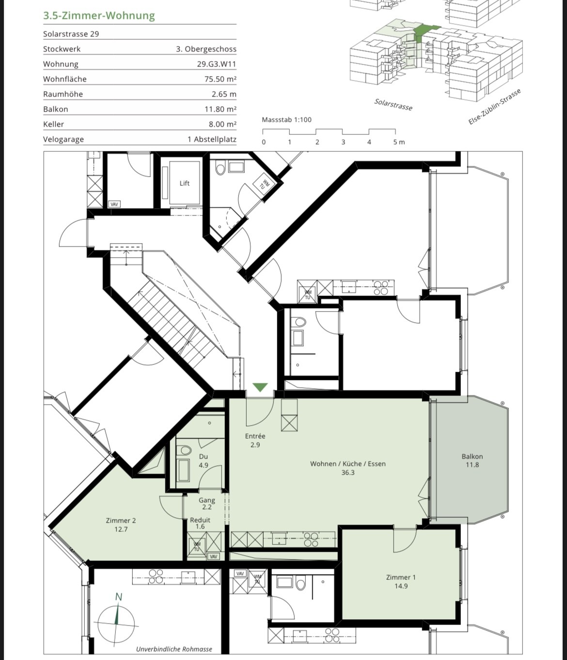Appartamento di 3 ½ locali, foto 1 di 10