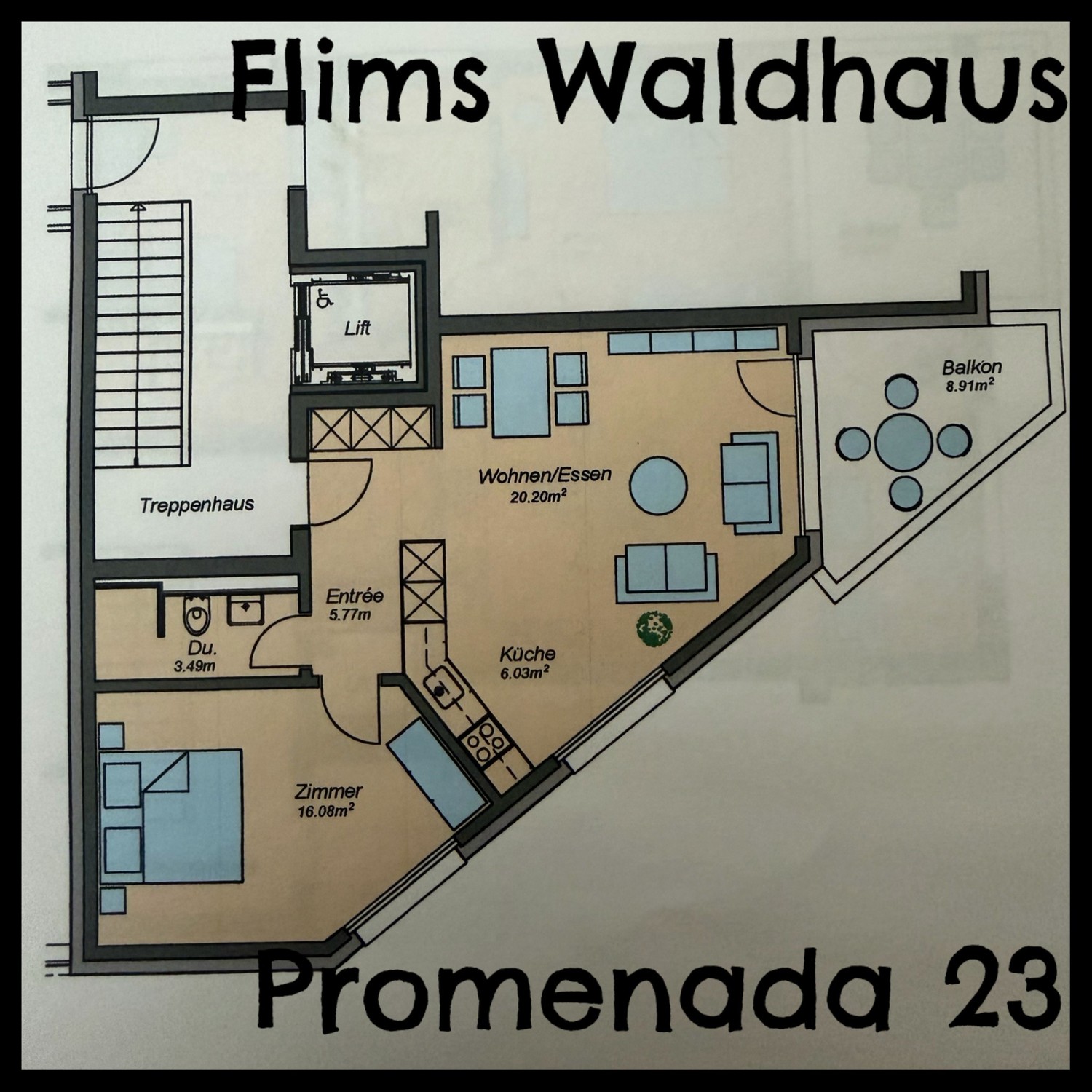 2 ½ rooms apartment