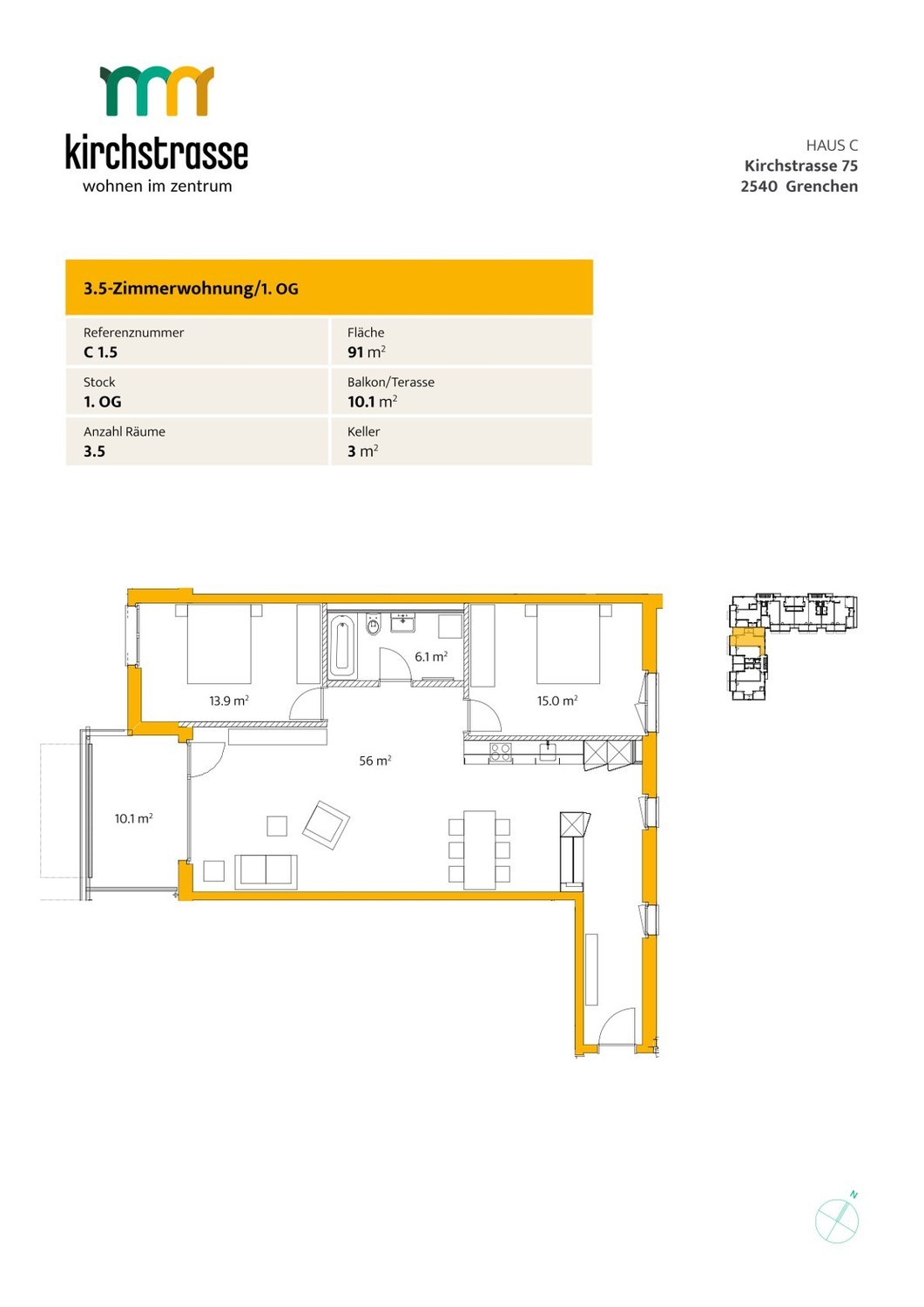 Appartamento di 3 ½ locali, foto 9 di 10