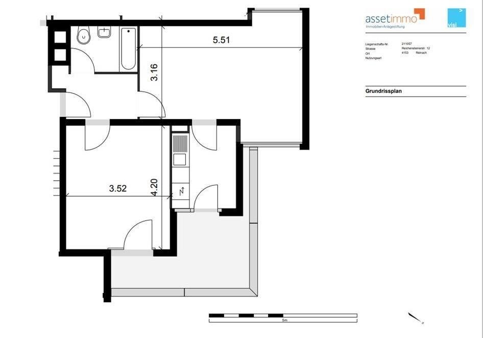 appartamento di 2 locali, foto 4 di 6