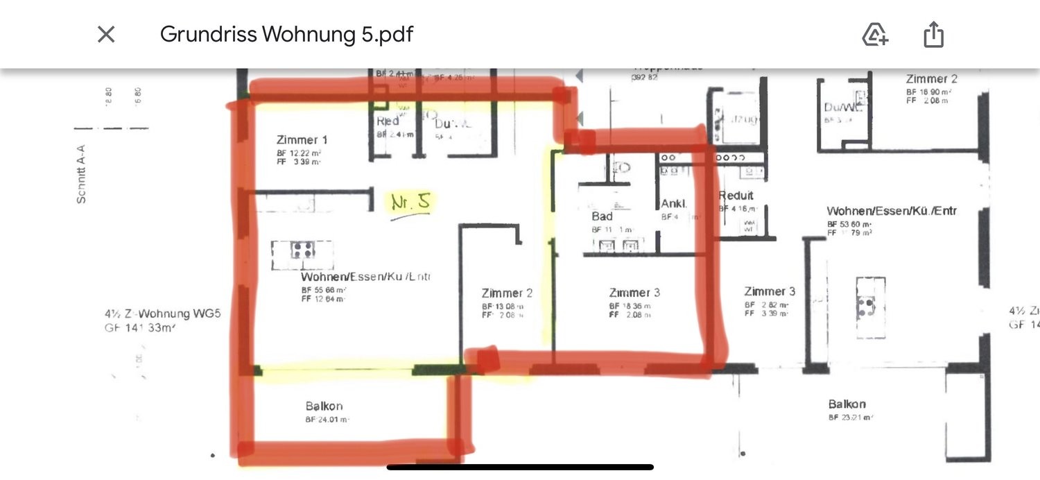 4 ½ rooms apartment