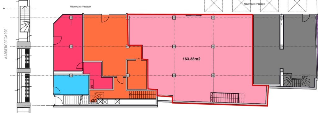 negozio di 163m²